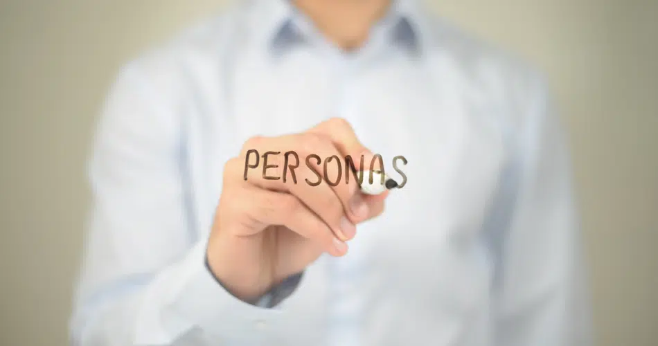 Personas écrit sur du plastique transparent
